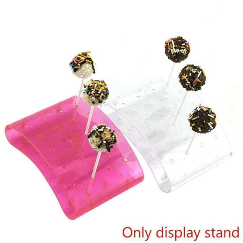 

20 Hole Cake Lollipop Holder Display Stand Acrylic Holder Clear Durable Candy Holder for Wedding Party Birthday Dessert Stand