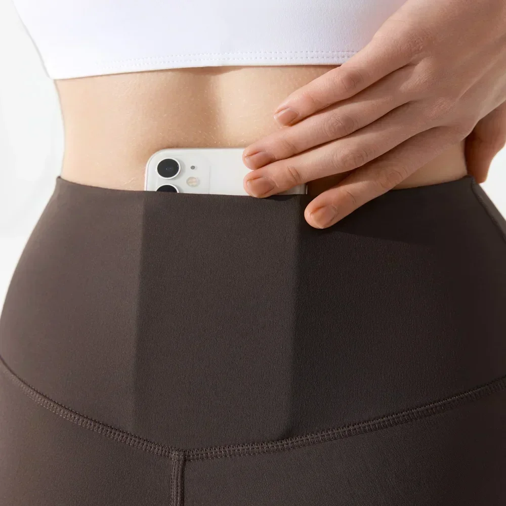 Брюки для йоги с высокой талией обтягивающие бедра женские спортивные штаны