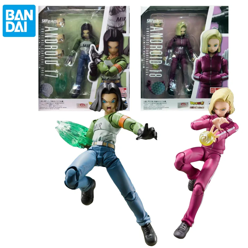 

Bandai S.H.Figuarts Dragon Ball Super Android 18 17 17Cm Shf Collectile Model Anime Figure Action Doll Toys Gifts
