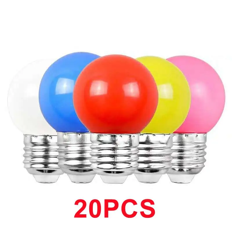 20pcs Led Bulb 3W E27 Lamp Colorful Lampada Ampoule Led RGB Light SMD 2835 Flashlight Home Decor light AC 220V Globe Bulbs