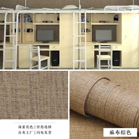 linen pvc wallpaper sticky cabinet home decor self adhesive wall sticker living room closet solid color waterproof contact paper