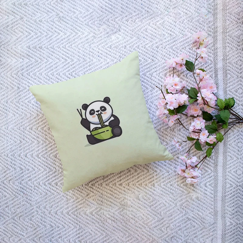 

House Decoration Living Room Decoration Panda Decorative Sofa Cushion Covers 50x50cm Pillowcase 45x45 Pillows Cover Pilow Cases