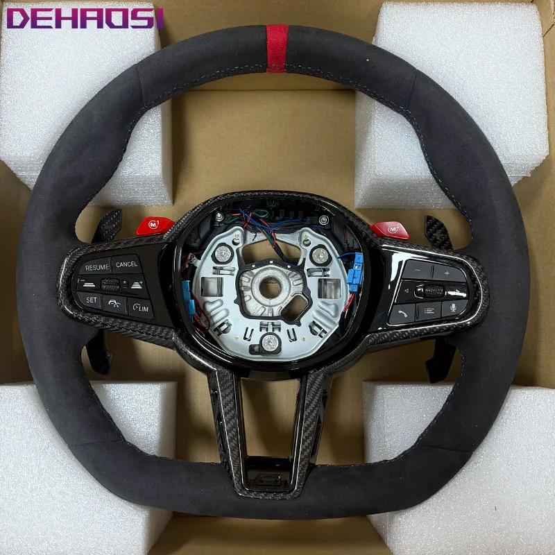 Фото Руль из карбона CS для BMW F10 F20 F30 F15 F16 F80 F82 F83 F87 F15 M2 M3 M4 M5 M6 1 2 3 4 5 6 7 серии, аксессуары для автомобилей №2