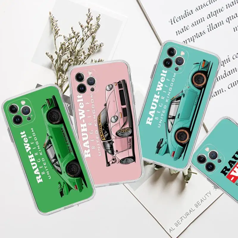 

Japan sports car jdm RWB 911 964 933 Painted Phone Case For iPhone 14 11 12 13 Mini Pro XS Max Cover 6 7 8 Plus X XR SE 2020