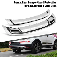 2pcs abs front rear bumper guard board protection replacement for kia sportage r 2010 2011 2012 2013 2014