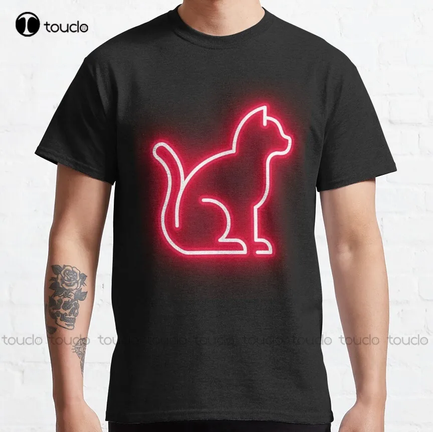 

Женская неоновая Классическая футболка I Am A Cat Lover, белая креативная забавная футболка с цифровой печатью, рождественский подарок, Новинка