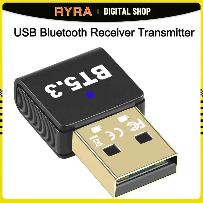 

RYRA USB Bluetooth Adapter Dongle Adaptador Bluetooth 5.3 For PC Laptop Computer Wireless Speaker Audio Receiver USB Transmitter