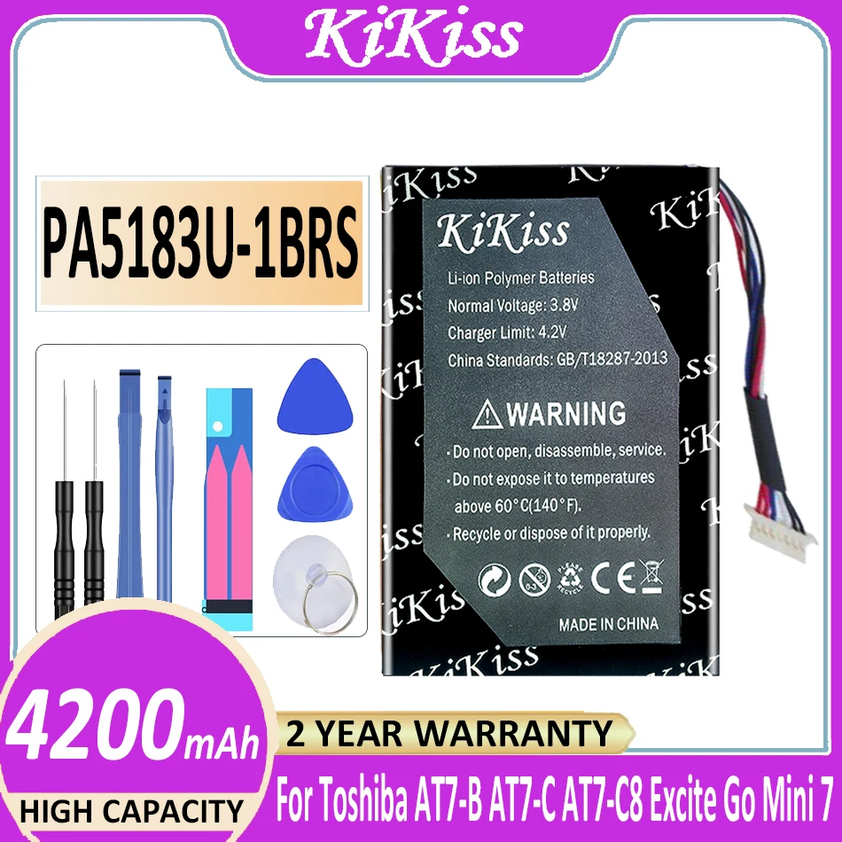 

Original KiKiss Battery PA5183U-1BRS 4200mAh For Toshiba Go Mini 7 Mini7 AT7-C AT7-C8 AT7-B Excite Mobile Phone Bateria