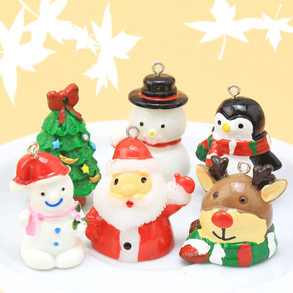 

Christmas Resin Embellishments Charms Flatback Ornament Miniature Crafts Scrapbook Ornaments Buttons Miniatures Decoration Toys