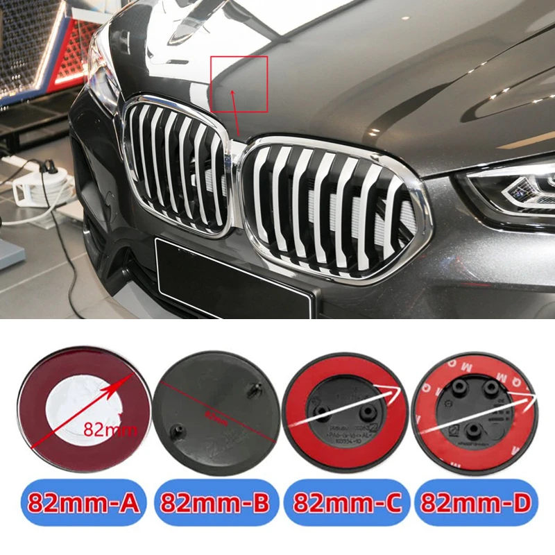 

45/74/82mm for 50th Anniversary F30 F32 G12 G70 G14 G15 G16 G29 G01 G08 G02 G05 G18 Car Hood Trunk Emblem Steering Wheel Sticker