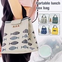cartoon fish office lunch cooler bag insulated picnic bag reusable picnic bag for womenmenkidsgirls school and office
