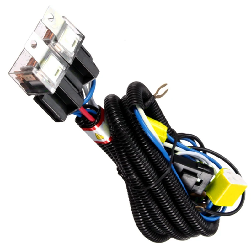 

H4/9003 Headlight Conversion Wiring Harness Auto H4 Relay Wiring Harness 2 Headlamp Light Bulb Fix Dim Light For Car 12V H4 Bulb