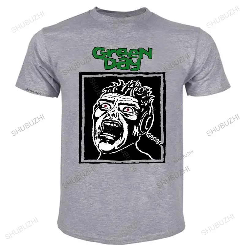 Green Day Scream Mens luxury funnt print T Shirt Unisex Tee Licensed Band Merch Cotton Short Sleeve vintage casual Tee Shirt