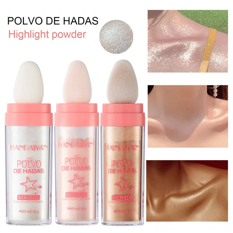 

Блестящий хайлайтер, пудра с высоким блеском, осветляющая пудра, профессиональный макияж для лица, тени для век, блеск для тела, макияж