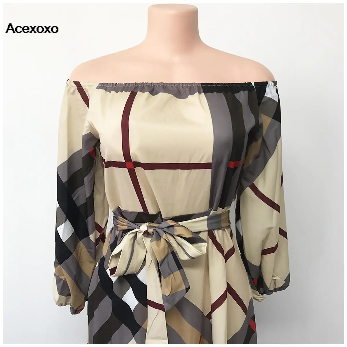 Special Price Limited Time Offer Latest  African Dresses For Women Middle East Printed Strap Off Shoulder Dress Long Dresses