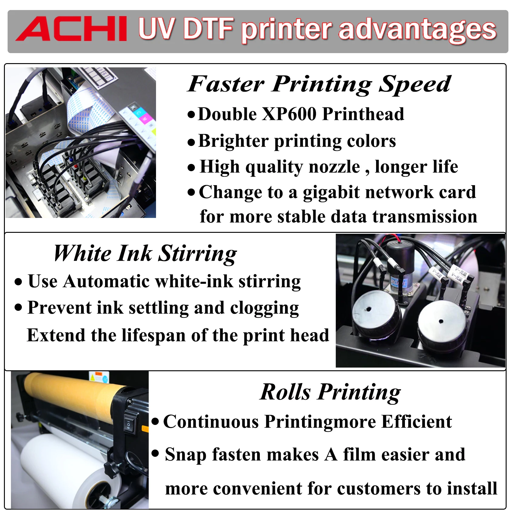 Принтер ACHI A3 XP600 UV DTF 2 в 1 принтер для переноса наклеек УФ-планшетный кружки крышки