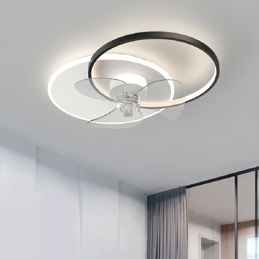 

Nordic restaurant Ceiling fan with lights remote control smart living room decoration lamparas Pendant lights