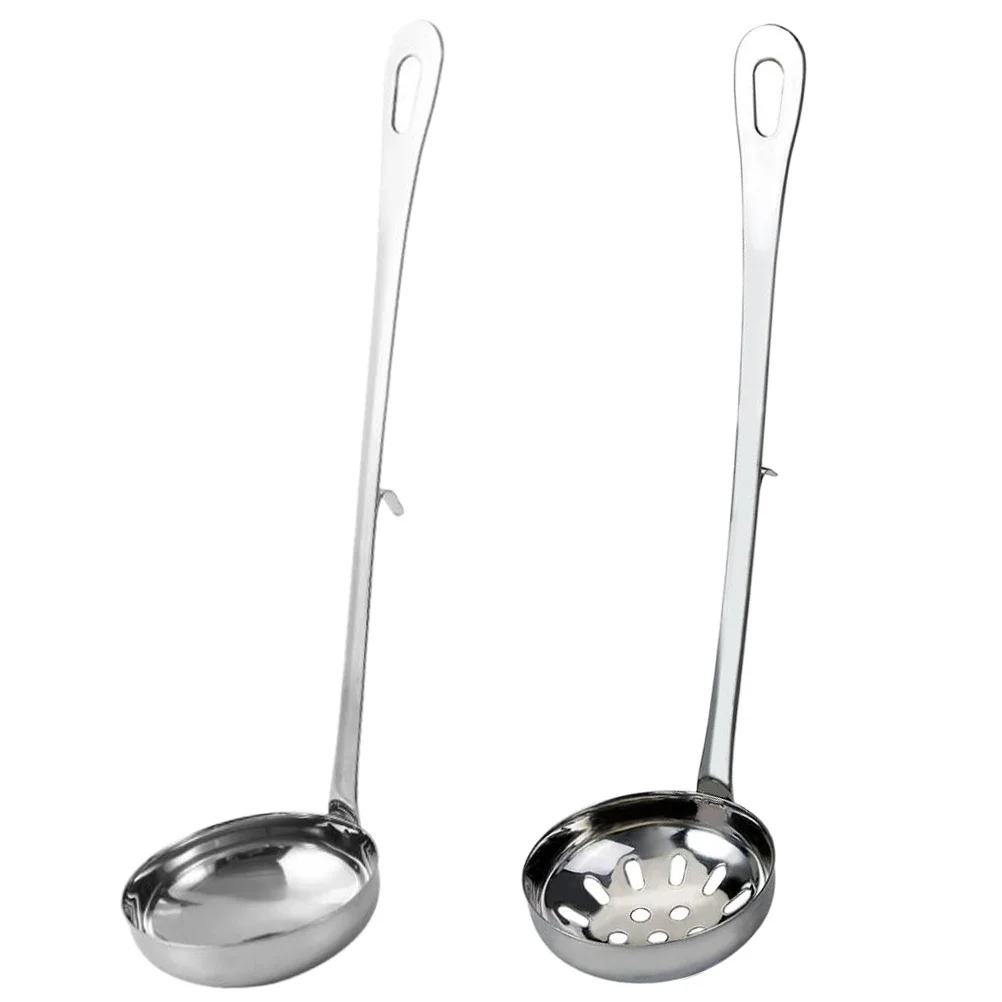 

Slotted Skimmer Metal Colander Colander Spoon Stainless Steel Colander Soup Colander Hook Hot Pot Soup Colander Ladle