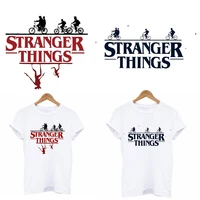 stranger things parches iron on letters patches for clothes bikers stripes thermal stickers heat transfers to clothing jackets f