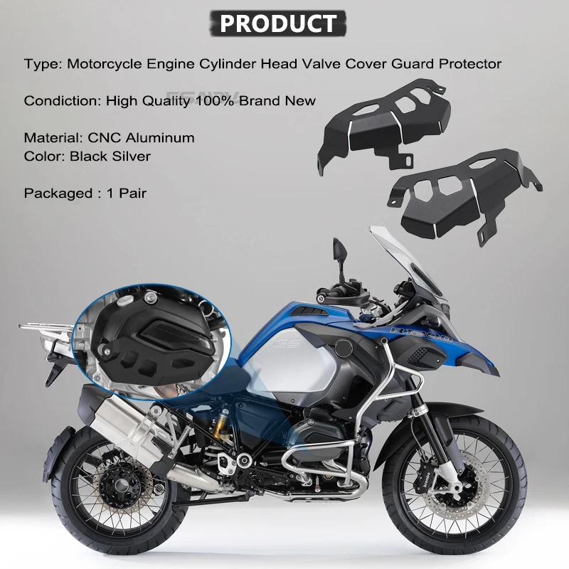 Для BMW R1200GS R1200 GS ADV Adventure R1200R R 1200RS R1200RT двигатель мотоцикла крышка клапана защита