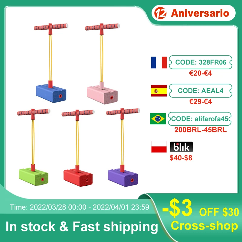 

Kids Sports Games Toy Pogo Stick Jumper Indoor Outdoor Playset Frog Jump Pole For Boy Girl Fun Fitness Equipment Sensory Toys