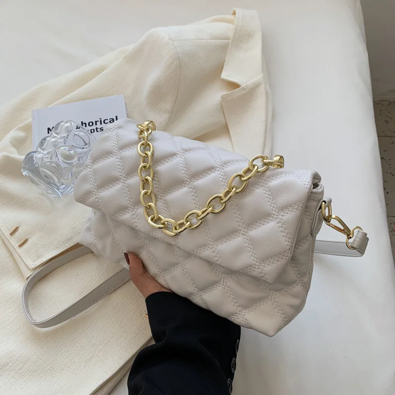 

Female Bags for Women Luxury Designer Handbag Women's Bag 2022 Trend Side Bags Chains for Women Diamond Lattice Shoulder Bag