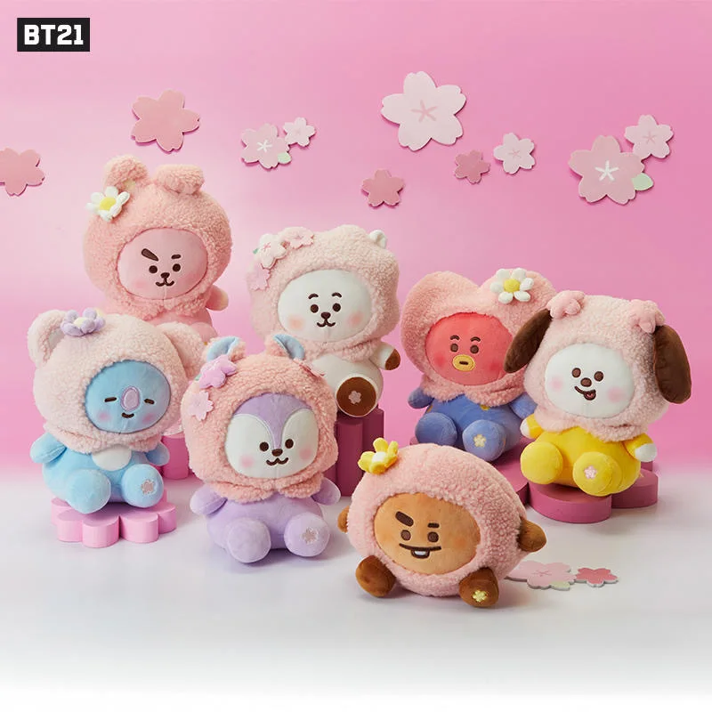Аниме мультфильм Bt21 Cooky Chimmy Tata плюшевая игрушка Y2K креативная новая милая кукла