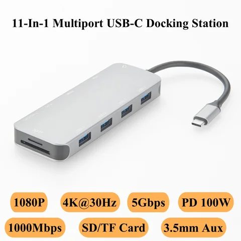 USB-C док-станция 11-в-1