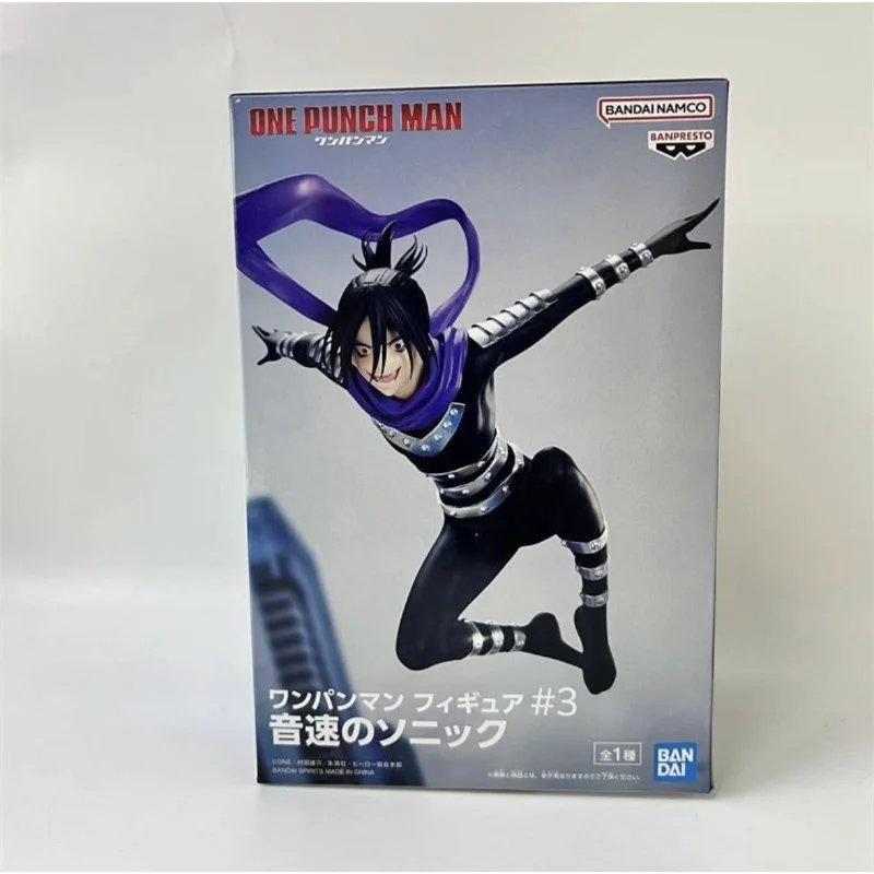 Фото В наличии Bandai, оригинальная фигурка Banpresto One Punch Man Sonic, модель куклы, новая в штучной упаковке, персонажи аниме, гараж №4