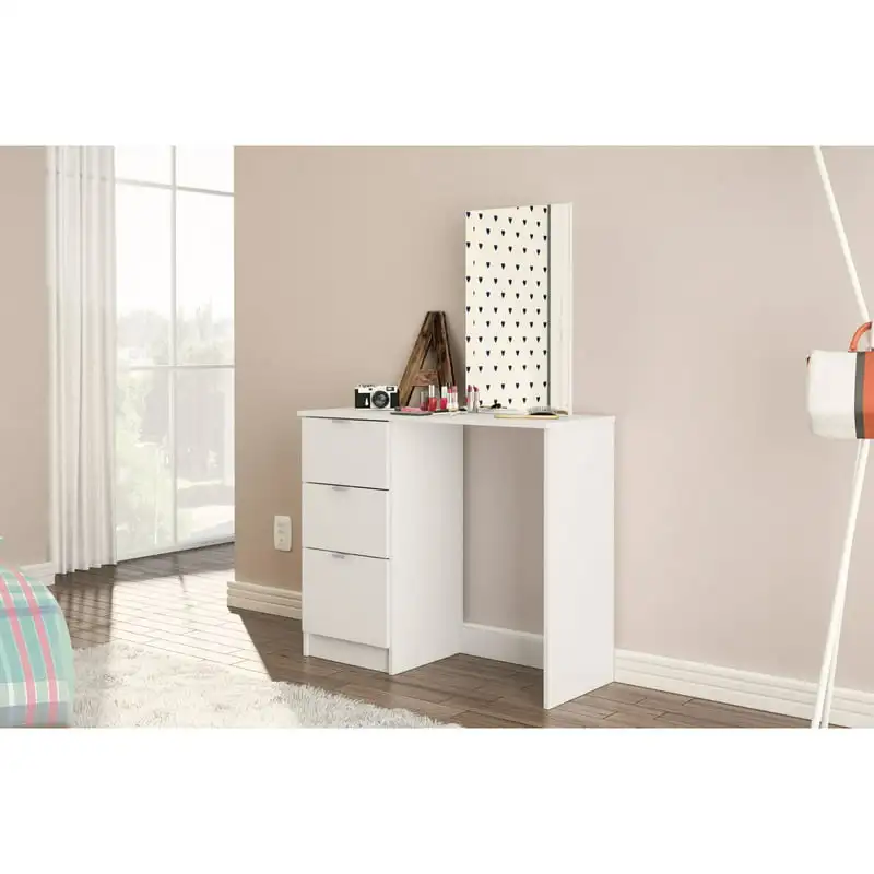 

Minas Bedroom Vanity Desk, White