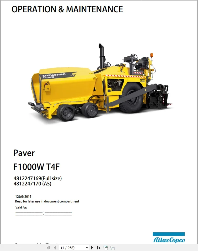 Оператор и обслуживание Dynapac Heavy Equipment 4 14 ГБ обновленный полный DVD-диск 2022 г.