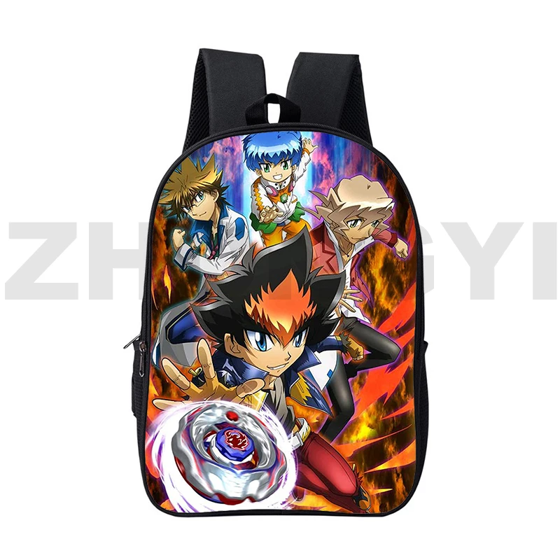 Классический мультяшный рюкзак Beyblade Burst 16-дюймовый мужской для ноутбука 3D