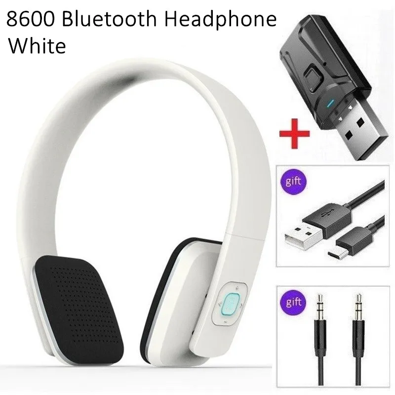 

10 Hour Play Wireless Headset Bluetooth Headphone Noise Canceling Earphone Stereo Helmet with Mic USB Adaptor for TV Phone Music