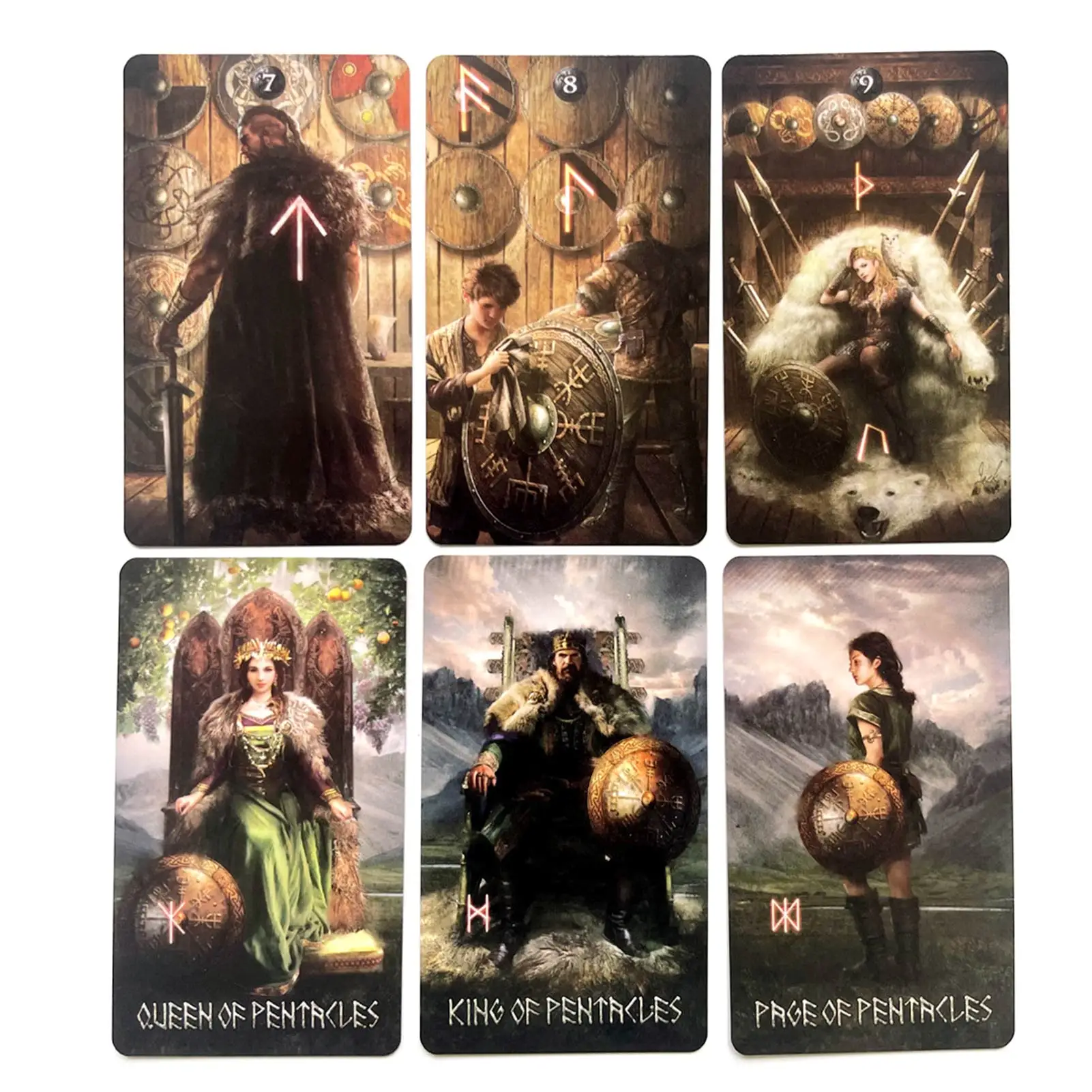 

Rune Oracle Cards English Version Tarot Card Deck Fate Tarot Family Party Prediction Divination Board Game Psychic Card