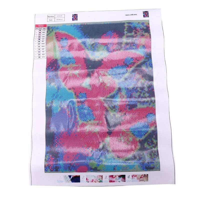 Акция! Полноразмерная 5D картина из страз сделай сам красочная бабочка 3D алмазная