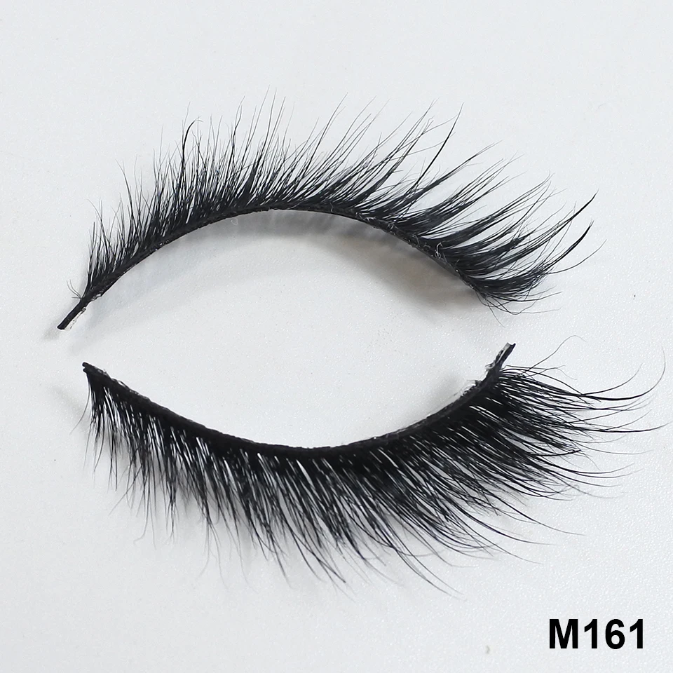 M160 NEW Winged Cat Eye Mink Lashes Handmade Wispy Natural 3D Eye Lashes Makeup