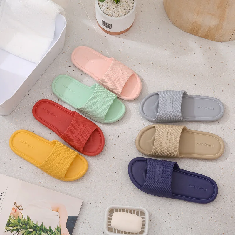 2023 Men Women New Soft  Sole Slides Summer Sandals Couples Slippers Home Non Slip Bathroom Shoe