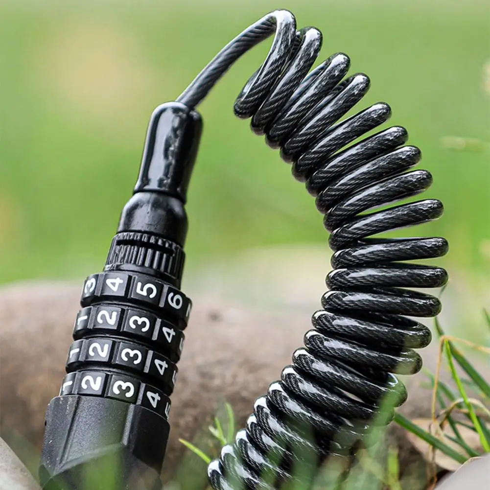 

Bicycle Lock Bicycle Motorcycle 4 Digit Password Helmet Lock for Backpacks Bicycle Accessories