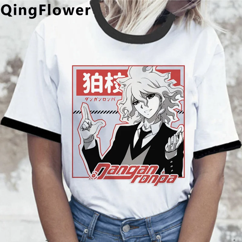 Ouma Kokichi Danganronpa Mikan Tsumiki Футболка мужская белая футболка tumblr Винтажная kawaii |