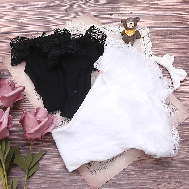 Lolita Jacquard Socks for Girls Lace Japanese Style Sweet Cute Stockings Women's Rojita Style Thigh High Socks