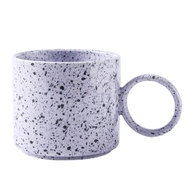 

Nordic Modern Grindstone Speckled Ceramic Mug Minimalist Household Coffee Cup Home Office Decor Milk Drinkware with Handle Gifts