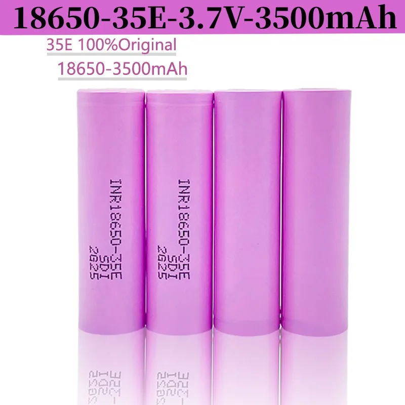 

Free Shipping+new-selling 1-20PCS 35E Original Power 18650 Lithium Battery 3500mAh 3.7v 25A High-power INR18650 Electric Tool