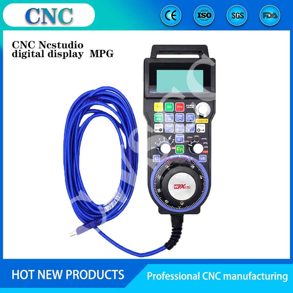 Nc Studio USB wired remote control handle Weihong DSP for CNC engraving and cutting machine XHC LHB03B NEWCARVE |