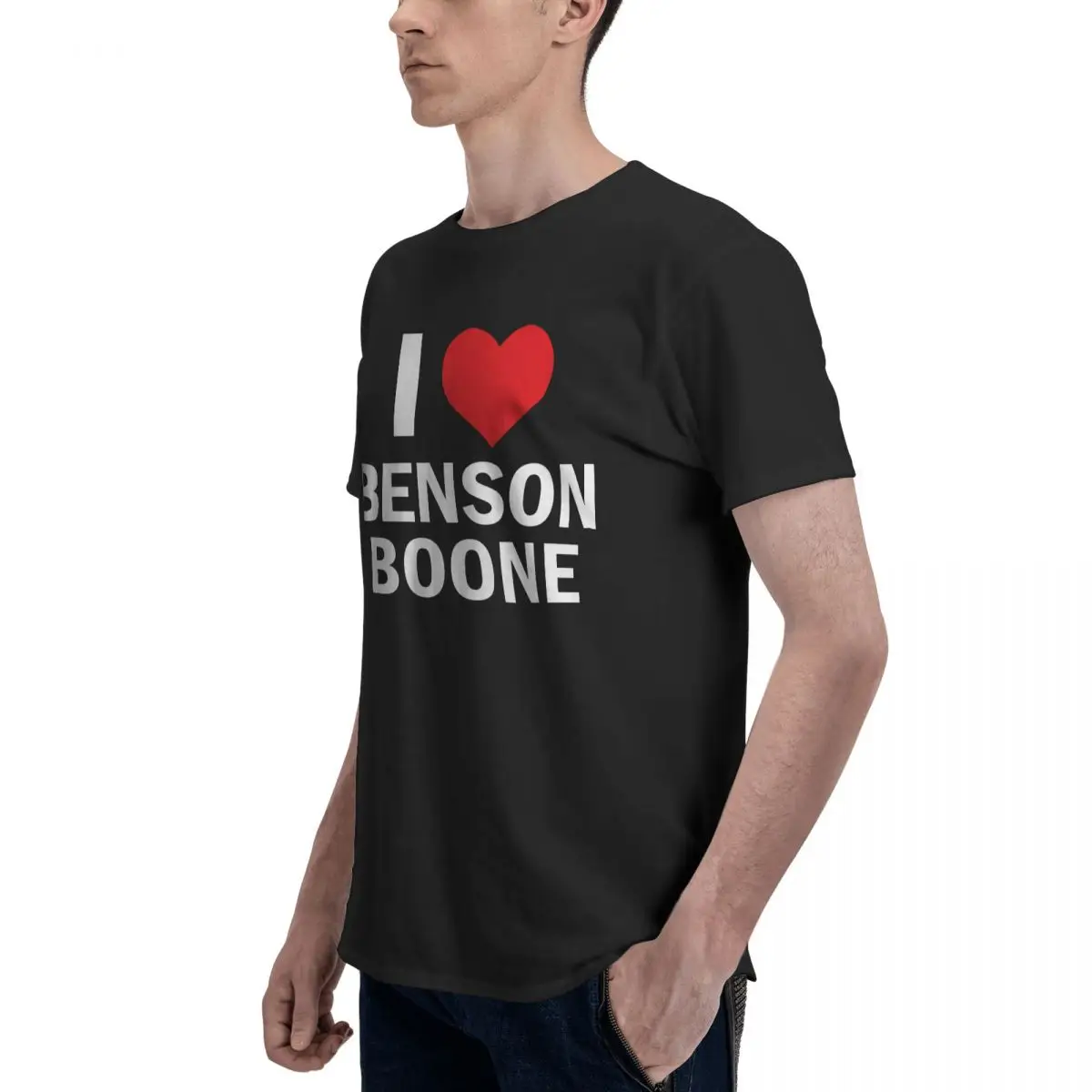 Футболка I Love Benson Boone хлопковая идея мужские и женские футболки с графикой одежда
