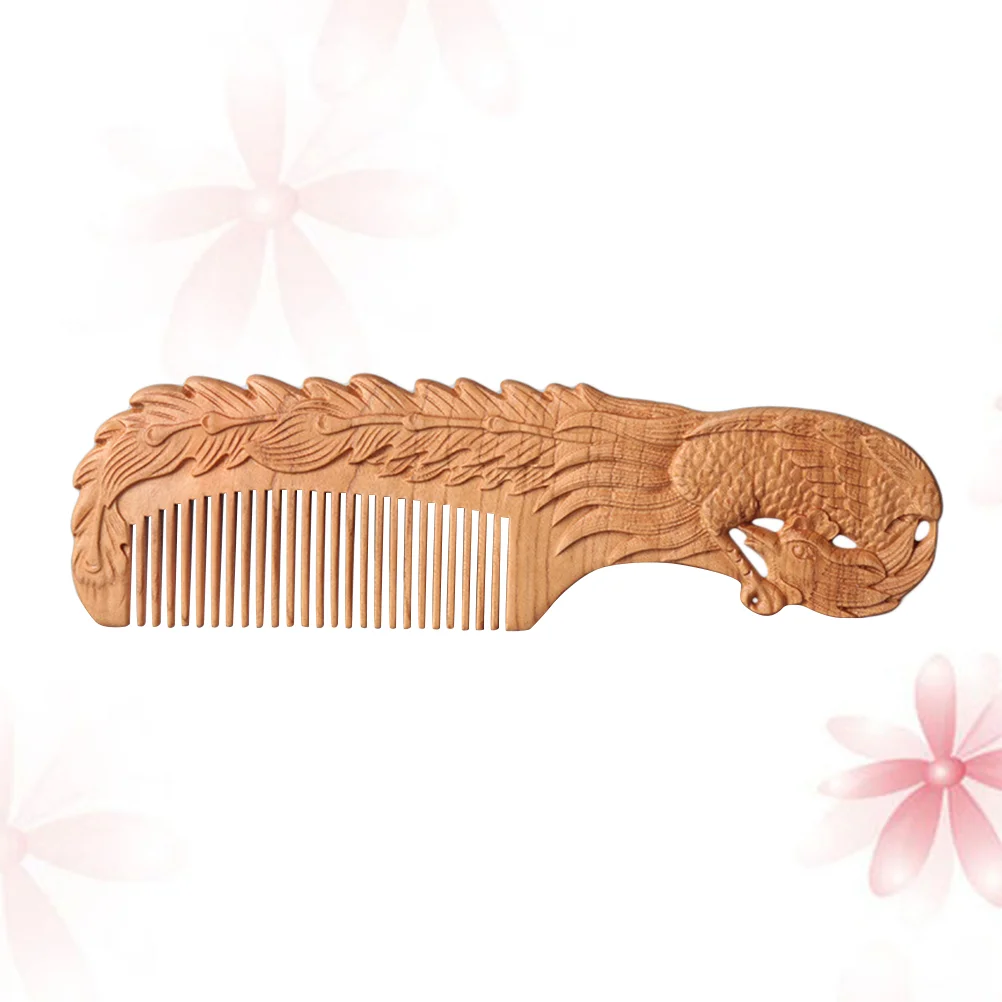 

1PCS Hair Comb Peach Wood Anti-static Health Care Combs Comb Hair Brush Comb for