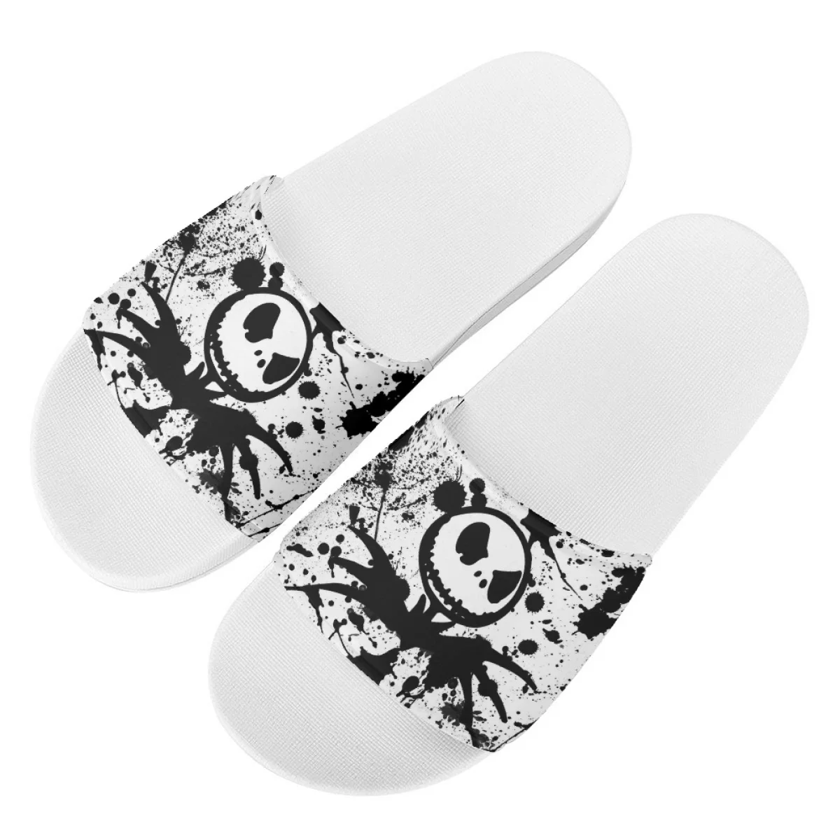 Funny Little Ghost Slippers Summer Holiday Classic Round Toe Flat Shoe For Unisex Design Casual Open Toe Flip-flop Holiday Gift