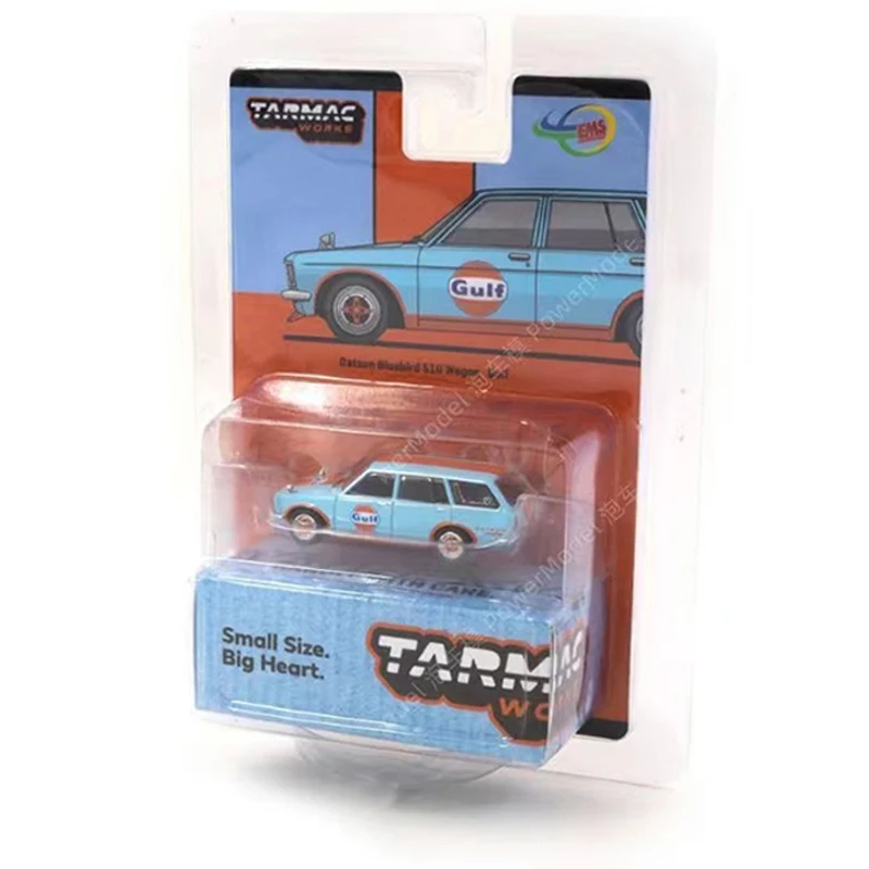 Модель автомобиля Tarmac Works 1:64 Datsun 510 Wagon литой автомобиль из сплава Bluebird - покрытие