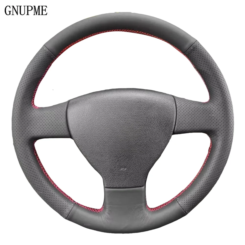 Кожаный чехол на руль автомобиля для VW Old Golf 5 (V) MK5 Polo Jetta Tiguan Sagitar Touran Caddy EOS Braids руле