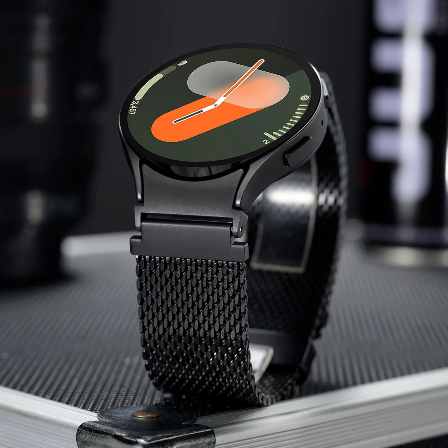 Фото Миланский ремешок из 100% чистого титана для Samsung Galaxy Watch 7, 6, 5, 4, 40 мм, 44 мм/5 Pro, 45 мм/6 Classic, 43 47 мм, ремешок без зазоров №2