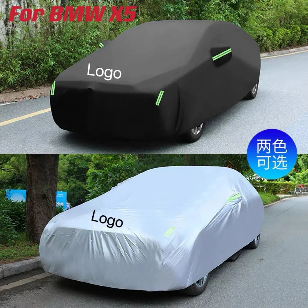 

1Pcs Full Car Cover For X5 2000-2022 Outdoor Anti-UV Sun Shade Rain Snow Wind Protection SUV Cover All Weather Suitable